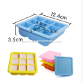 Custom silicone ice cube mold with lids